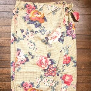 Vintage S.A. Rose Flowered Maxi Skirt